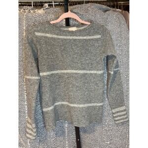 Benedetta Striped Merino Wool Blend Sweater Size M Boatneck Long Sleeve